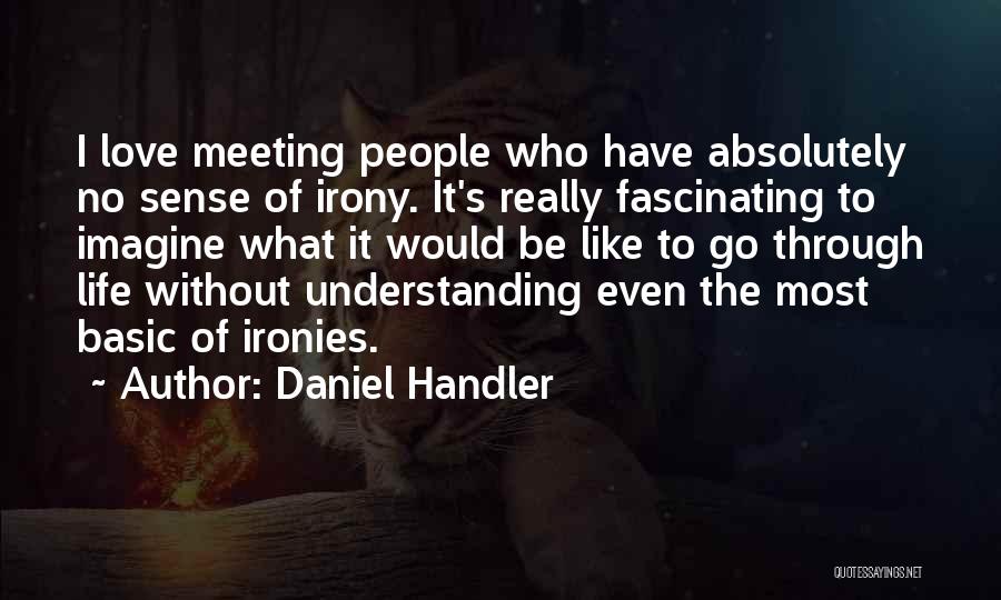 Irony Of Life And Love Quotes By Daniel Handler