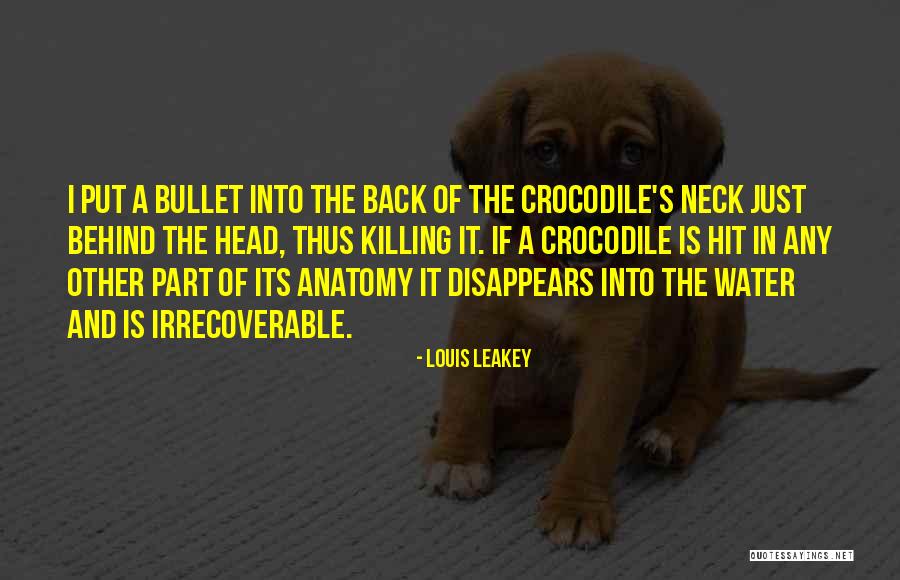 Irrecoverable Versus Quotes By Louis Leakey Irrecoverable Versus Quotes By Louis Leakey