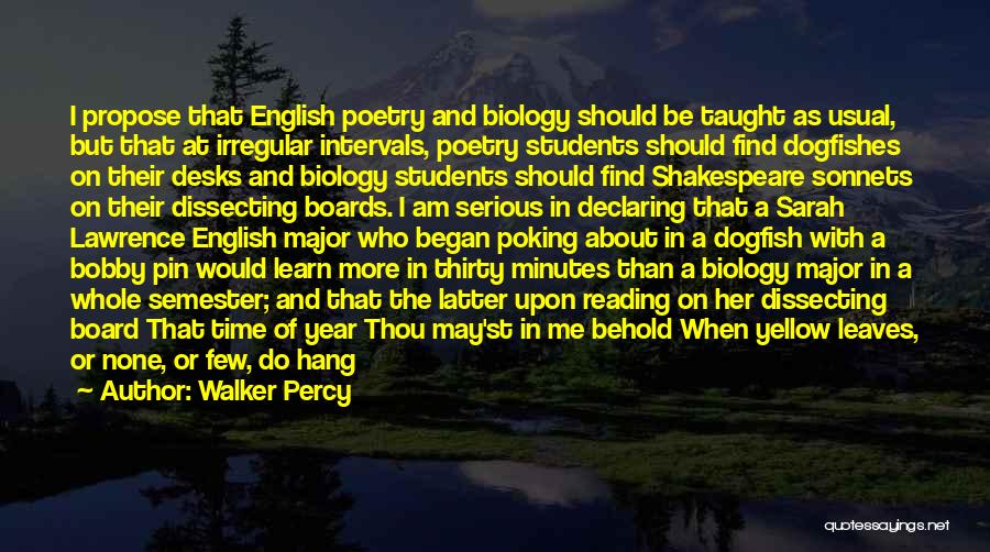 Irregular Quotes By Walker Percy
