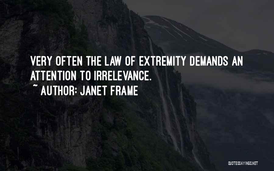 Irrelevance Quotes By Janet Frame