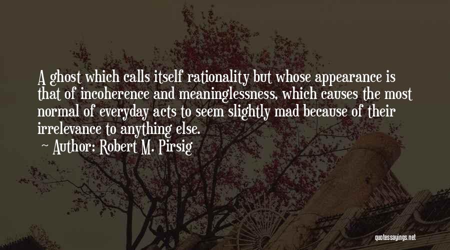 Irrelevance Quotes By Robert M. Pirsig