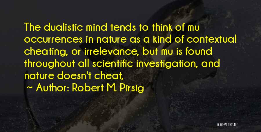 Irrelevance Quotes By Robert M. Pirsig