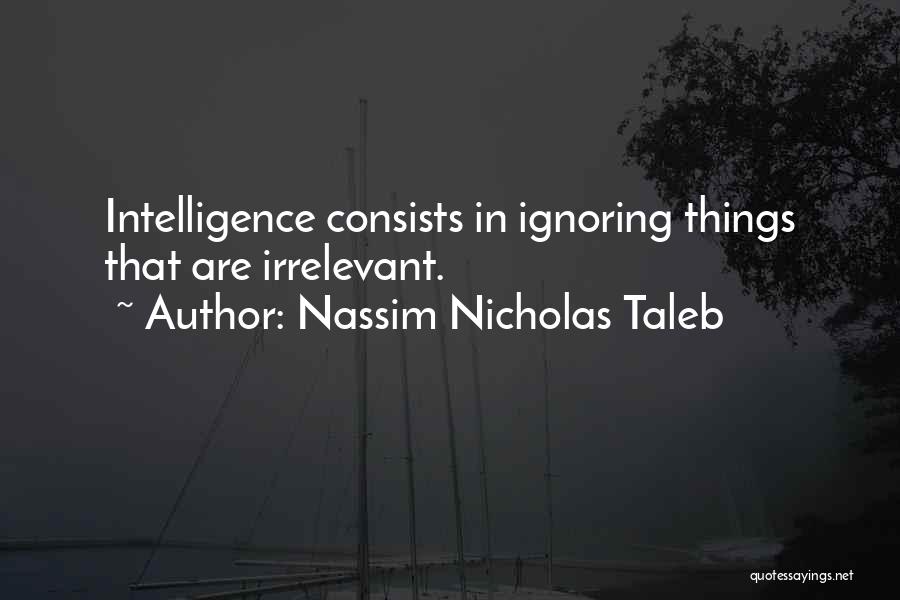 Irrelevant Quotes By Nassim Nicholas Taleb