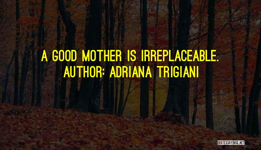 Irreplaceable Mother Quotes By Adriana Trigiani