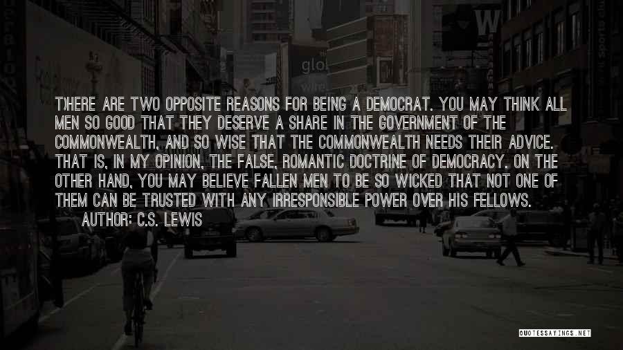 Irresponsible Quotes By C.S. Lewis