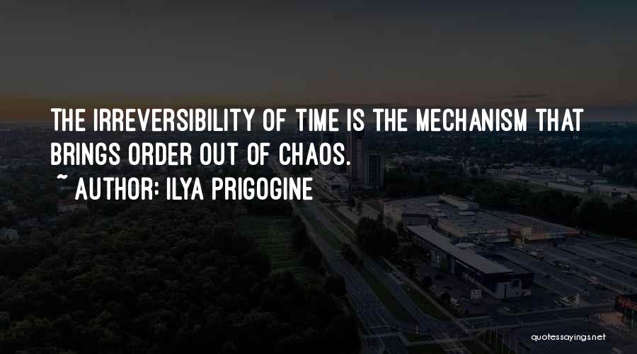 Irreversibility Of Time Quotes By Ilya Prigogine