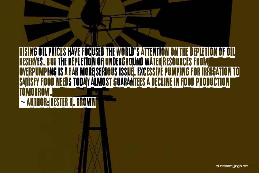 Irrigation Quotes By Lester R. Brown