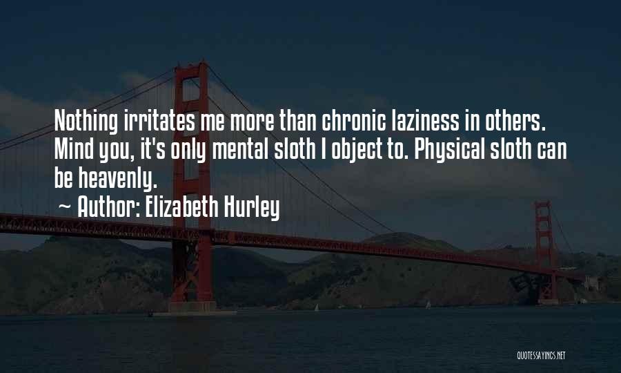 Irritates Me Quotes By Elizabeth Hurley