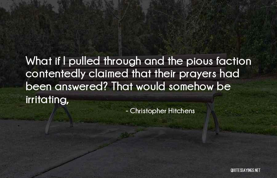 Irritating Others Quotes By Christopher Hitchens