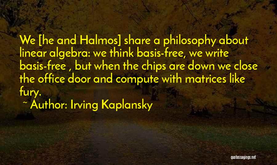 Irving Kaplansky Quotes 1560697