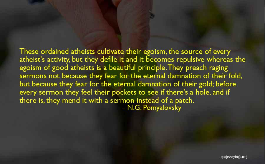 Is Eternal Damnation Quotes By N.G. Pomyalovsky Is Eternal Damnation Quotes By N.G. Pomyalovsky
