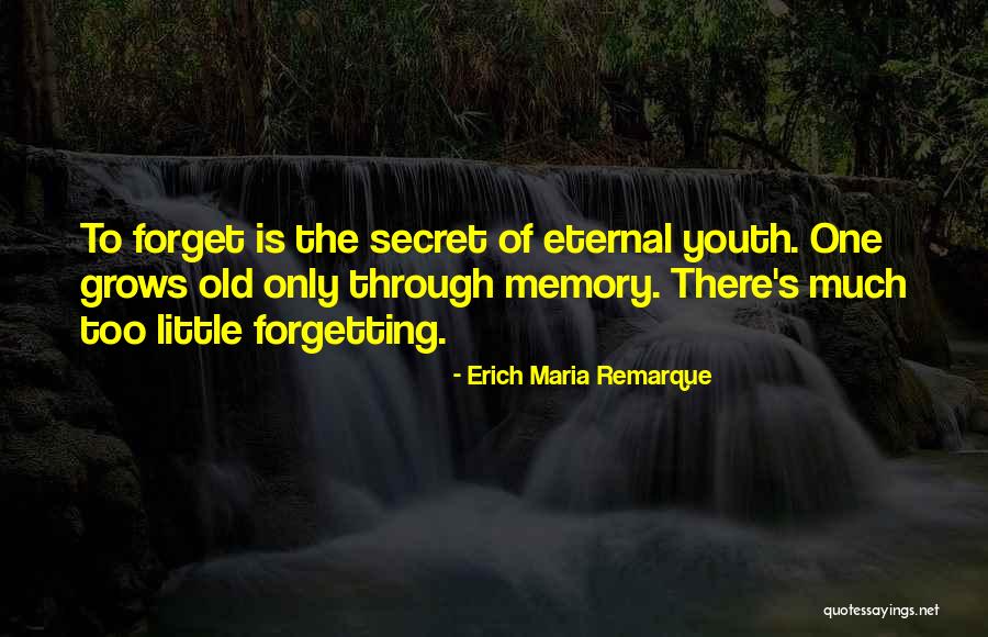 Is Eternal Youth Quotes By Erich Maria Remarque Is Eternal Youth Quotes By Erich Maria Remarque