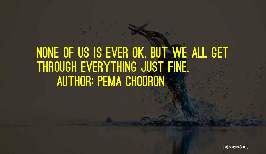 Is Everything Ok Quotes By Pema Chodron