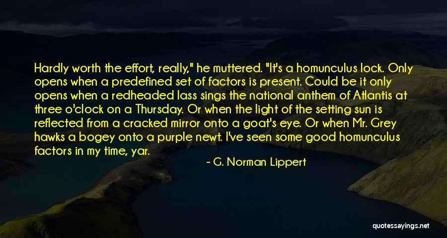 Is He Really Worth It Quotes By G. Norman Lippert