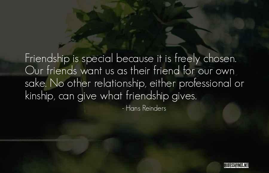 Is It Love Or Friendship Quotes By Hans Reinders