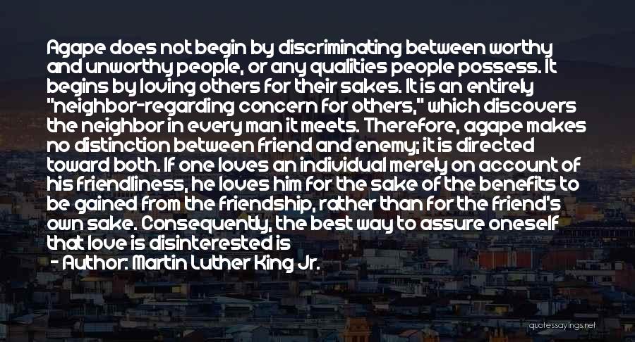 Is It Love Or Friendship Quotes By Martin Luther King Jr.