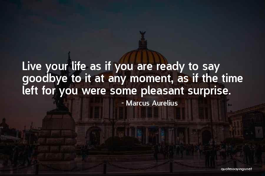 Is It Time To Say Goodbye Quotes By Marcus Aurelius