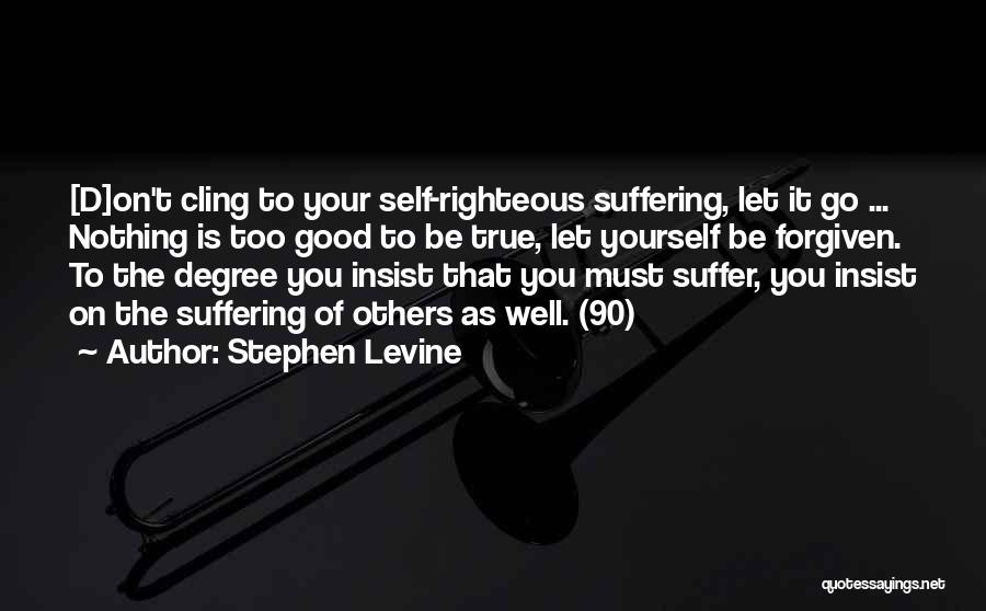 Is It Too Good To Be True Quotes By Stephen Levine