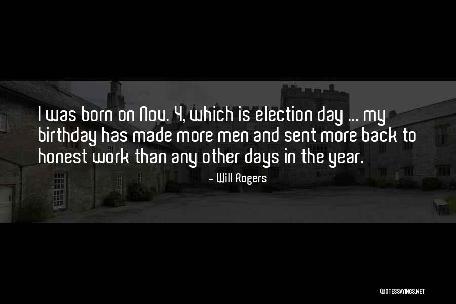 Is My Birthday Quotes By Will Rogers