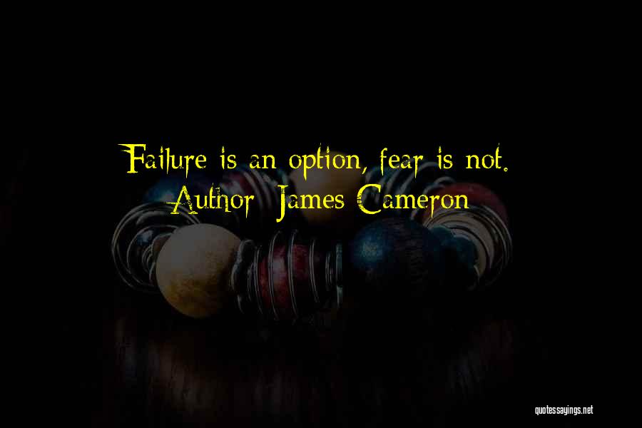 Is Not An Option Quotes By James Cameron