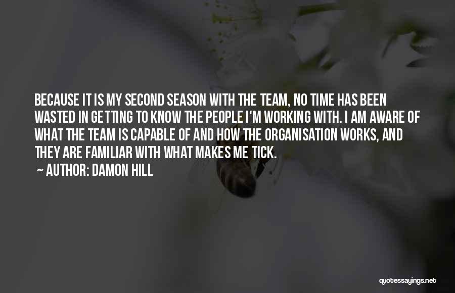 Is Time Wasted Quotes By Damon Hill