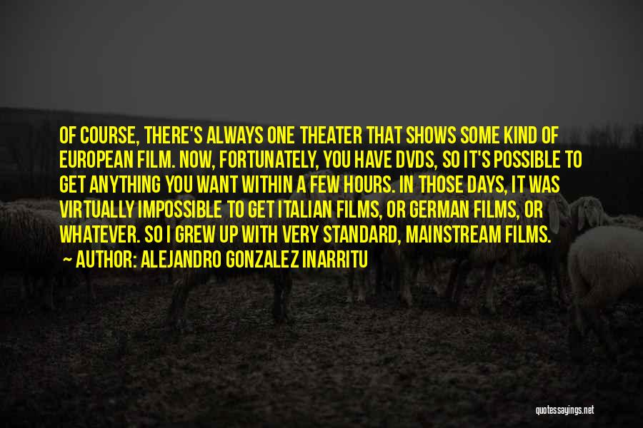 Is Too Mainstream Quotes By Alejandro Gonzalez Inarritu