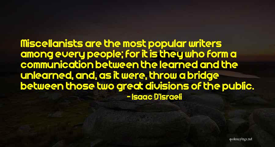 Isaac D'Israeli Quotes 496449 Isaac D'Israeli Quotes 496449