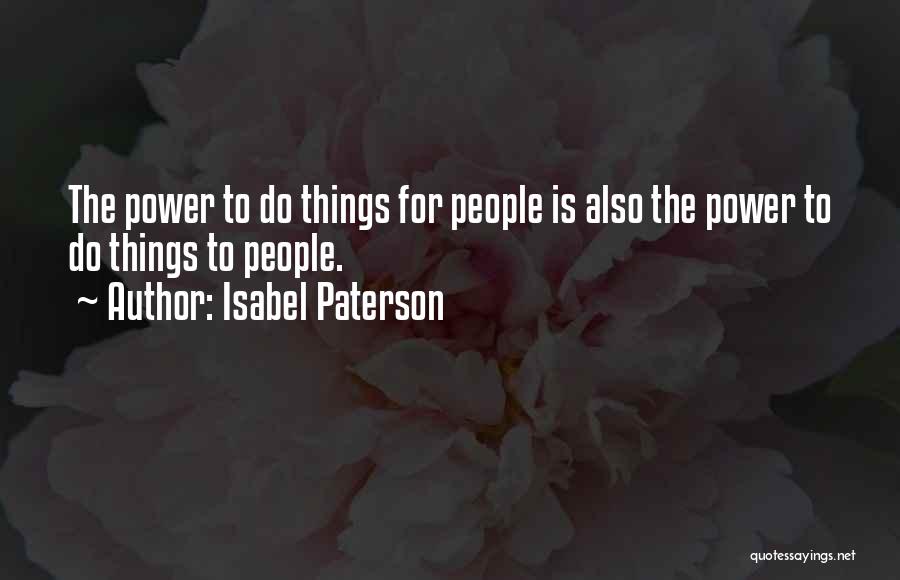 Isabel Paterson Quotes 273885