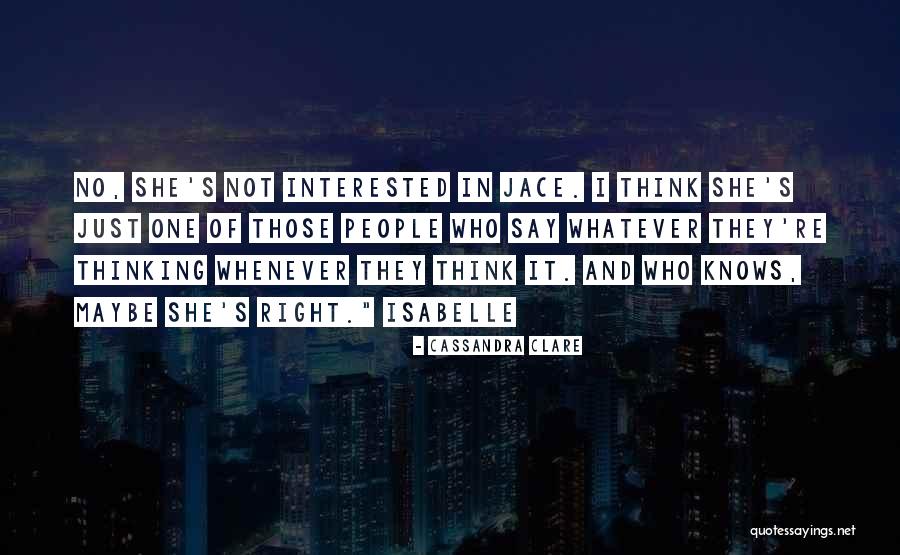 Isabelle And Jace Quotes By Cassandra Clare