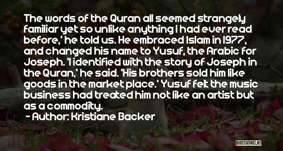 Islam In Arabic Quotes By Kristiane Backer