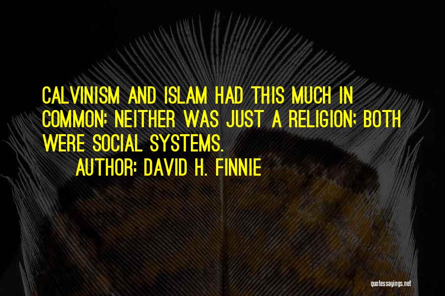 Islam Religion Quotes By David H. Finnie