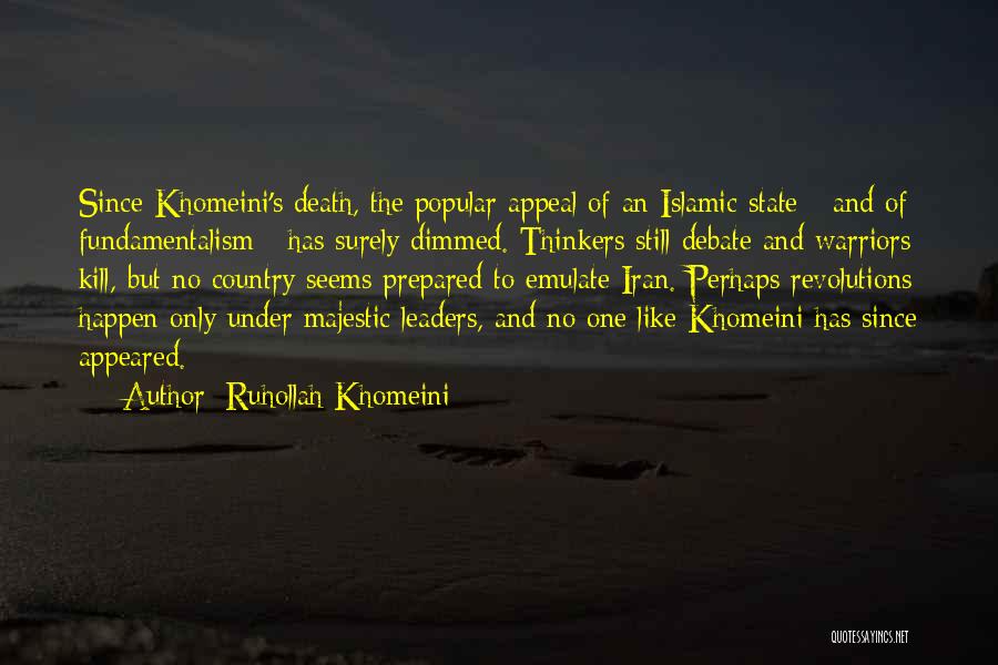 Islamic Death Quotes By Ruhollah Khomeini