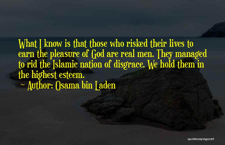 Islamic God Quotes By Osama Bin Laden