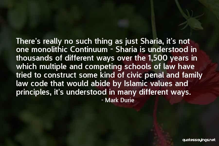 Islamic Principles Quotes By Mark Durie