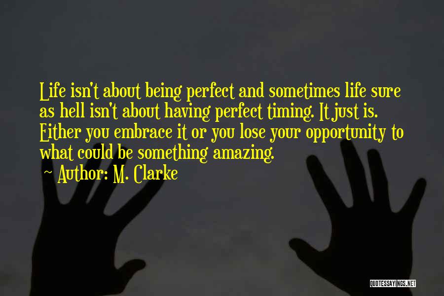 Isn't It Amazing Quotes By M. Clarke