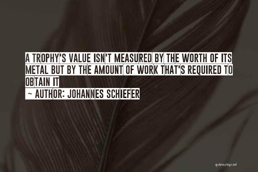 Isn't Worth It Quotes By Johannes Schiefer