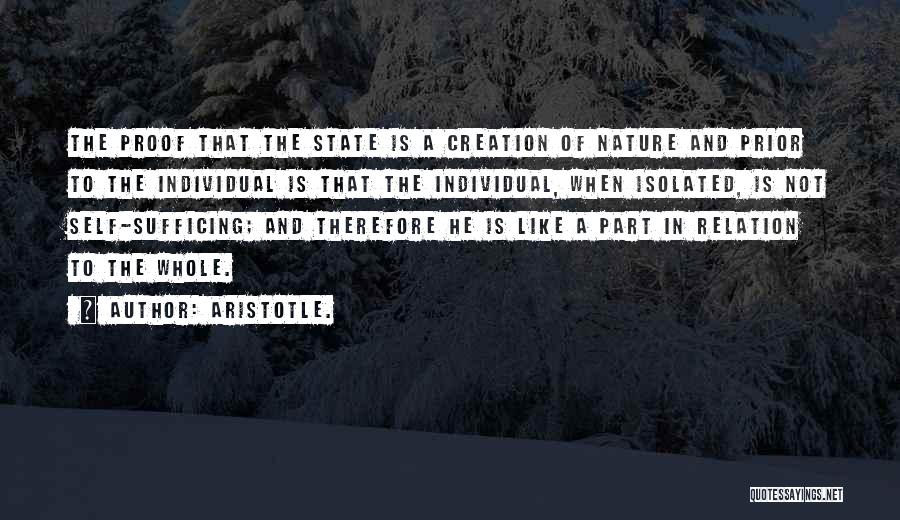 Isolated Self Quotes By Aristotle.