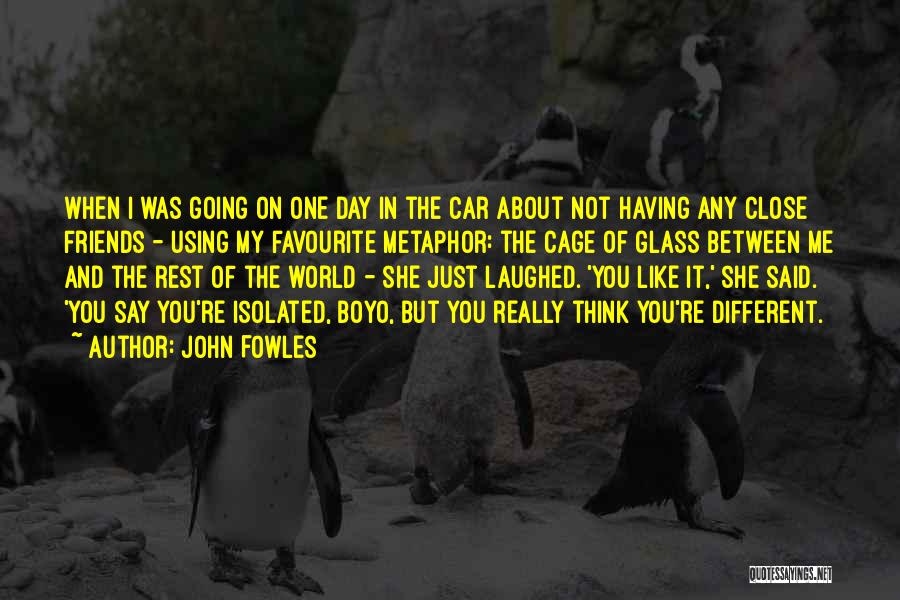 Isolation Friends Quotes By John Fowles