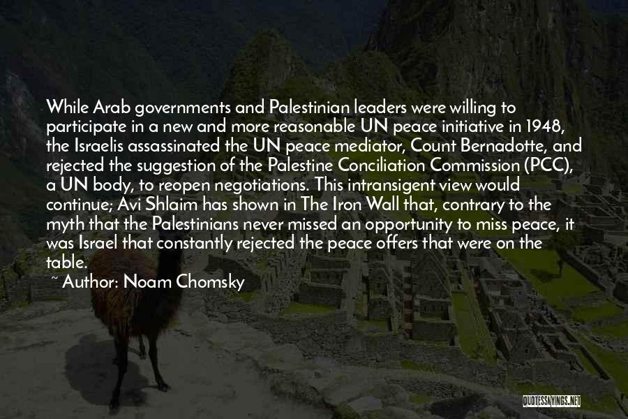 Israel And Palestine Peace Quotes By Noam Chomsky