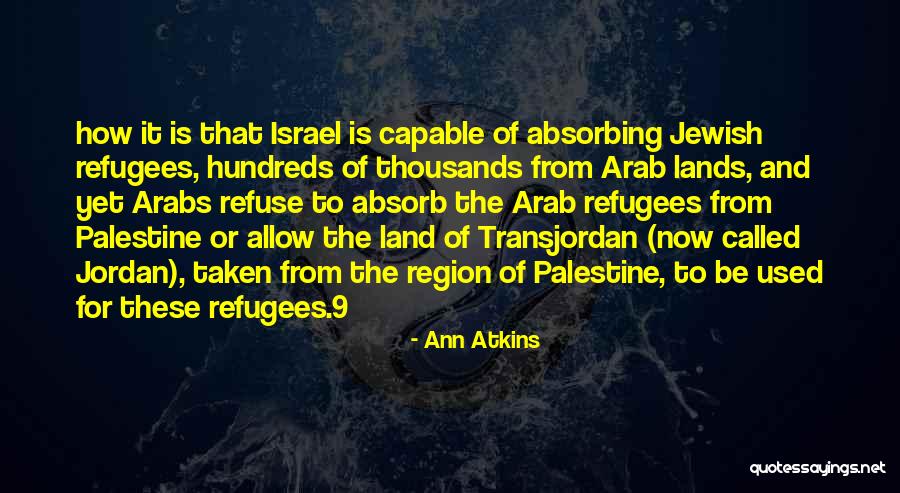 Israel And Palestine Quotes By Ann Atkins