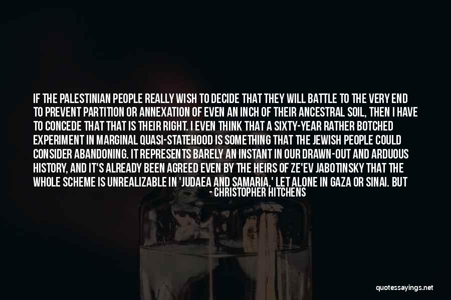 Israel And Palestine Quotes By Christopher Hitchens