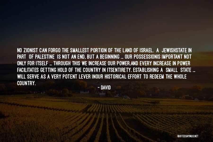 Israel And Palestine Quotes By David