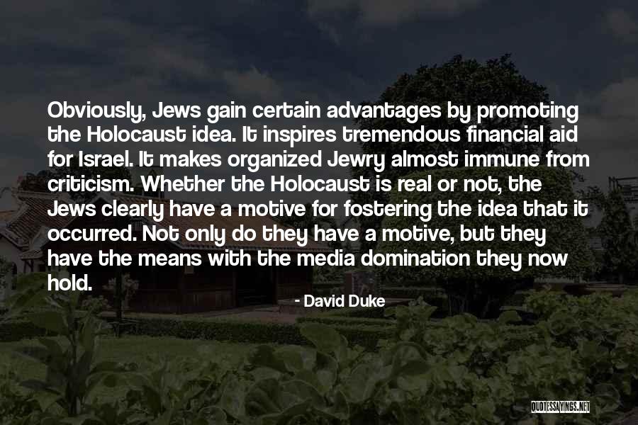 Israel And The Holocaust Quotes By David Duke