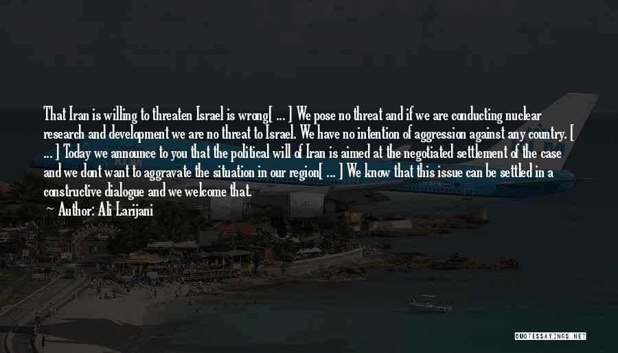 Israel Quotes By Ali Larijani