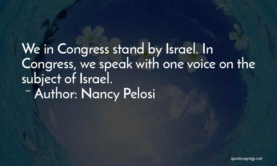 Israel Quotes By Nancy Pelosi