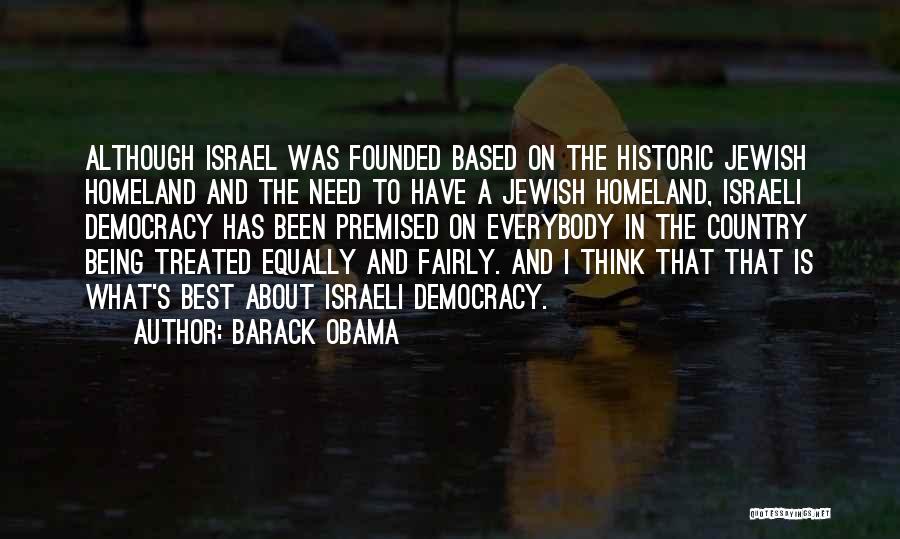 Israeli Quotes By Barack Obama