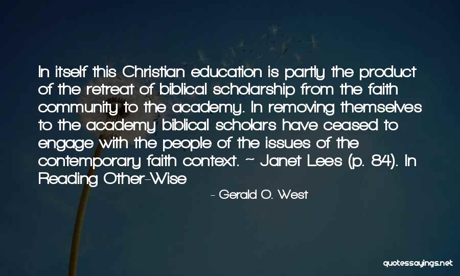Issues In Education Quotes By Gerald O. West Issues In Education Quotes By Gerald O. West