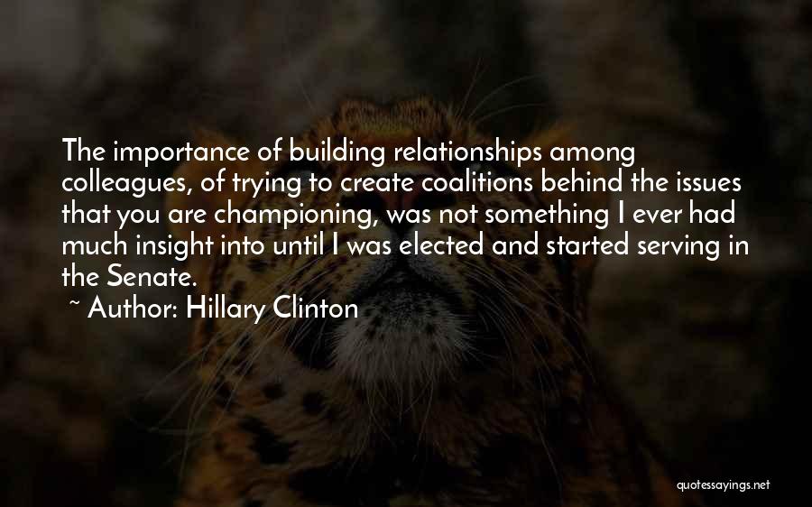 Issues In Relationships Quotes By Hillary Clinton