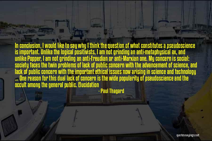 Issues In Society Quotes By Paul Thagard