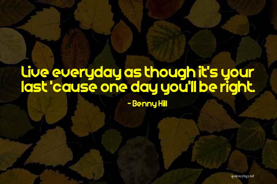 Istant Quotes By Benny Hill Istant Quotes By Benny Hill